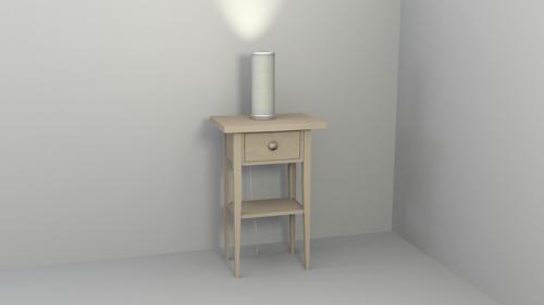 Nightstand and Lamp preview image